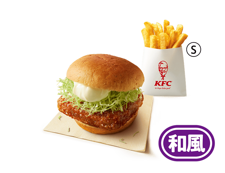 和風チキンカツバーガーコンビ