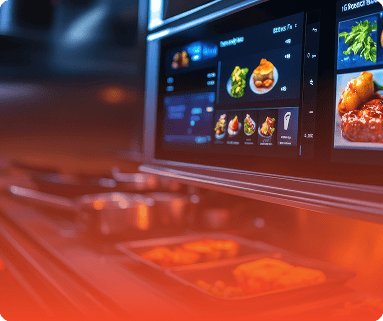 The kitchen receives it instantly on the KDS